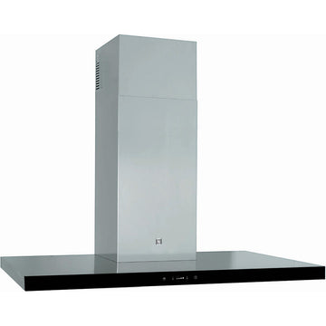 90cm Canopy Range Hood with Off Board Motor in Black Glass (Seconds)