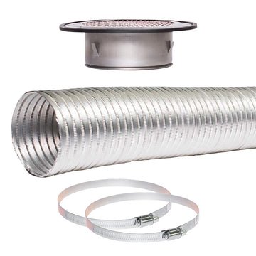 Sirius 200mm Ducting Kit for Extraction through an External Eave (EASYEAVE-200)