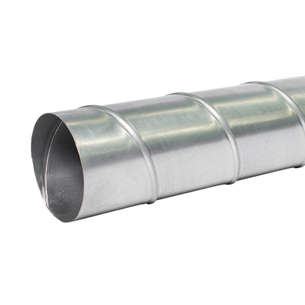 Sirius Galvanised Steel Rigid Range Hood Solid Pipe Duct Piece 1.2m