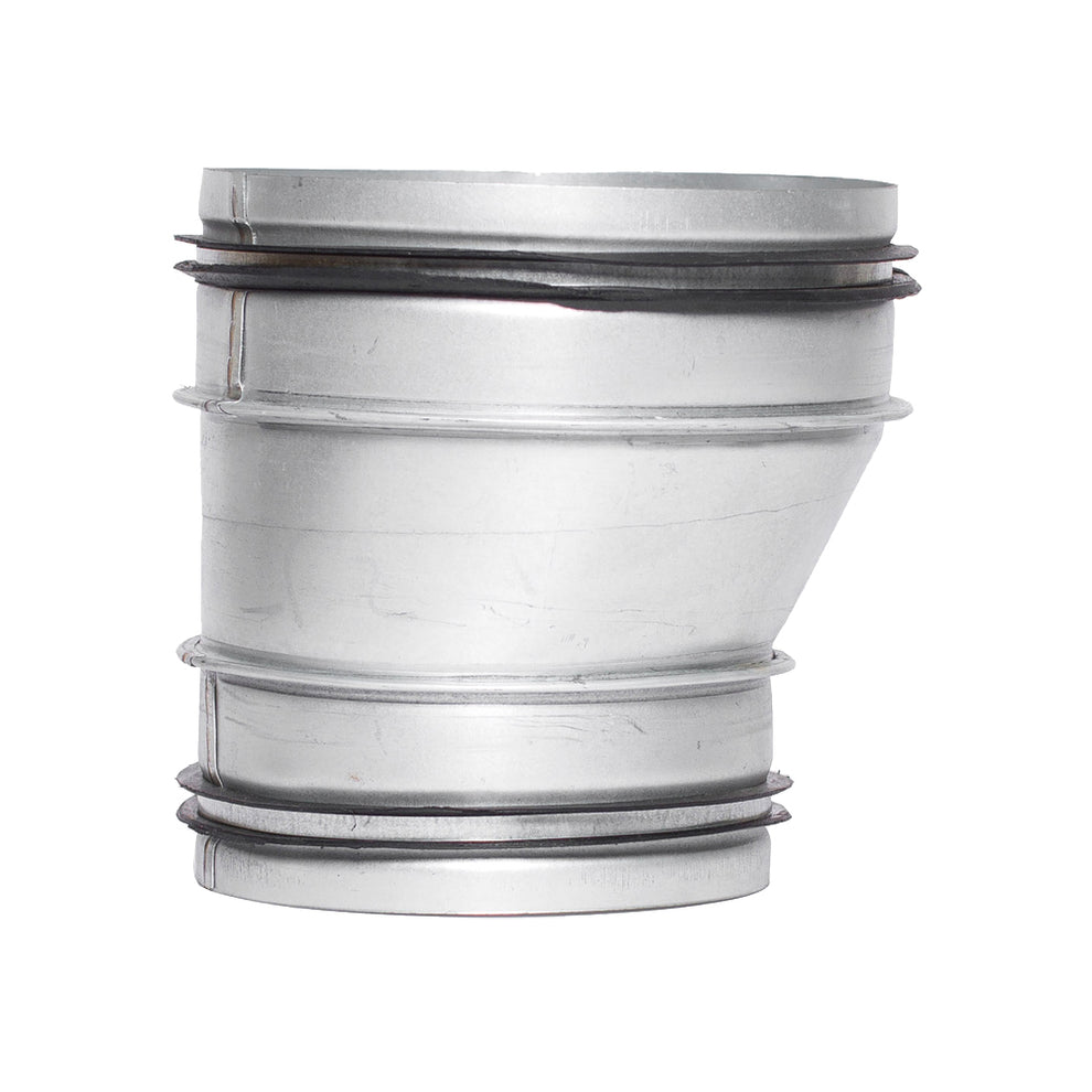 Sirius Offset Galvanised Steel Range Hood Duct Transition Piece